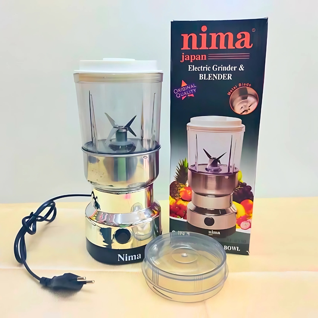 Nima Blender Grinder with Juicer – 2 in 1 | 300W Powerful Mini Machine (Japan Technology)